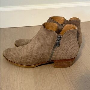 Lucky Brand suede perforated booties